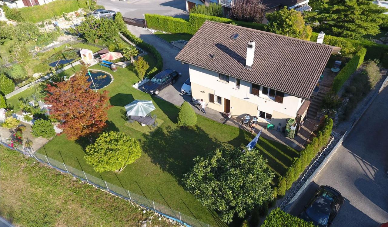 Studio indépendant à Grône Exterior foto